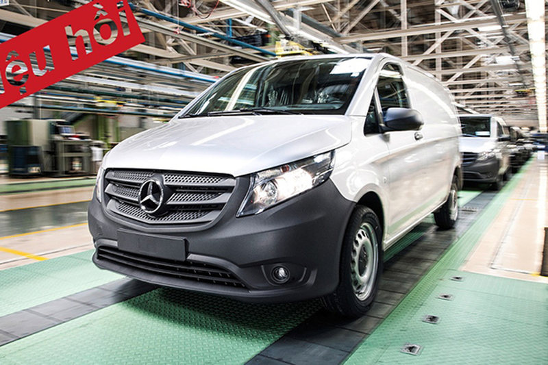 Mercedes-Benz Việt Nam triệu hồi hơn 50 xe VAN vì lỗi túi khí Takata