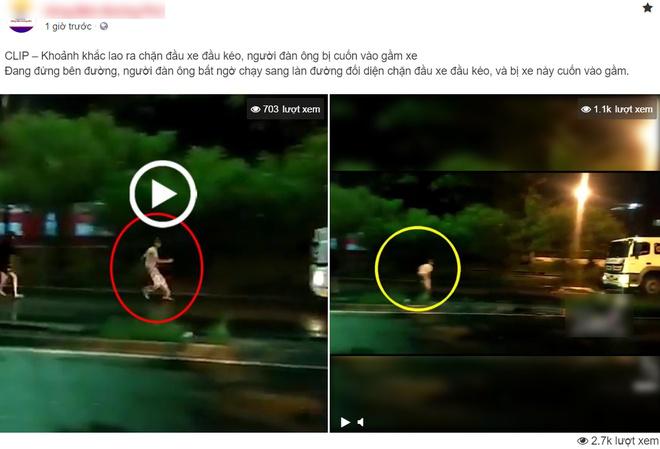 Thử thách quay clip chặn đầu xe tải, 1 thanh niên bị bánh xe nuốt gọn