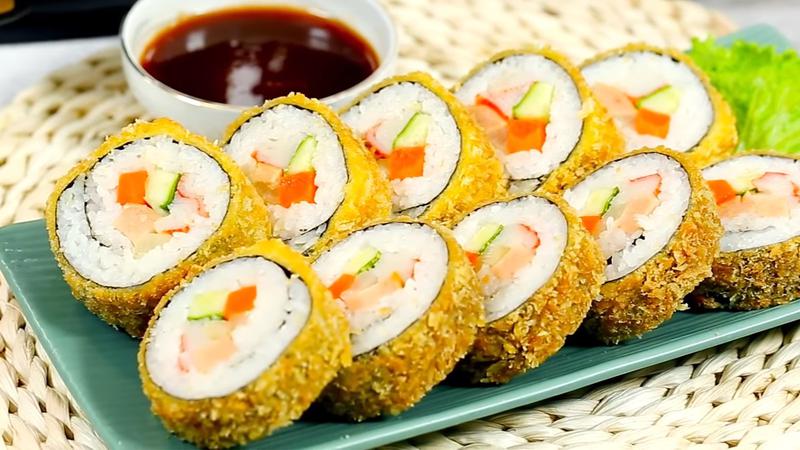 LẠ MIỆNG VỚI CÁCH LÀM SUSHI CHIÊN XÙ GIÒN NGON