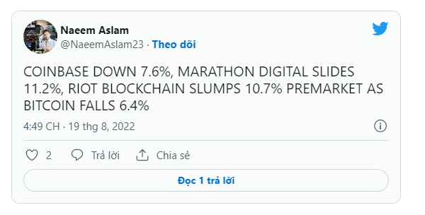 550 triệu đô la bị thanh lý khi Bitcoin và Ethereum lao dốc