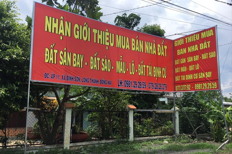 Giá đất “ăn theo” khu tái định cư sân bay Long Thành